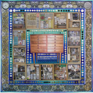 Caryl Bryer Fallert-Gentry, Watch Master (2008), 53.5 x 53.5 in., in the CQA show.